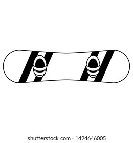 Extreme sport snowboarding equipment isolated vector illustration graphic design