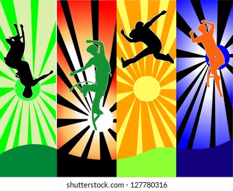 extreme sport - vector