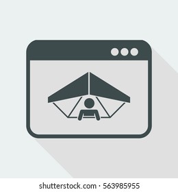 Extreme sport website - Vector flat icon