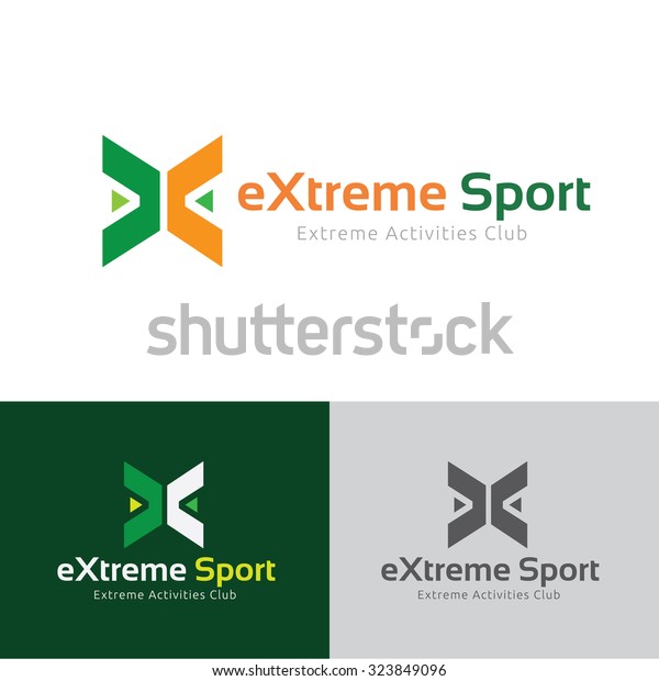 Extreme Sport X Letter Logovector Logo Stock Vector (Royalty Free ...