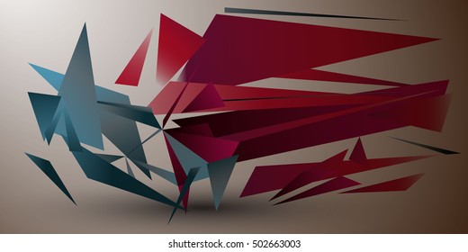 extreme sports Abstract geometric background