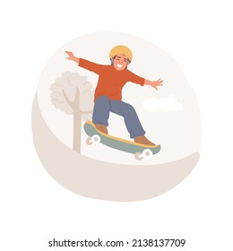 Extreme Sports Camp Isolated Cartoon Vector Illustration. Extreme Sports Day, Summer Camp For Children, Skate Park Training, After School Activity, Kids Outdoor Adventure Vector Cartoon.