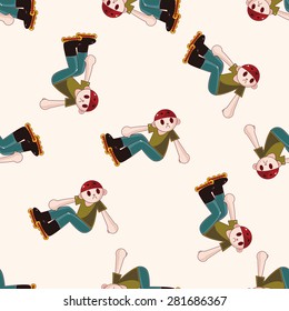 Extreme Sports , cartoon seamless pattern background