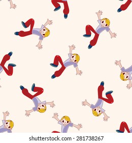 Extreme Sports , cartoon seamless pattern background