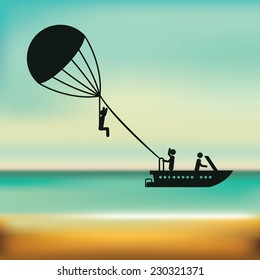 Extreme sports design over blur background,vector illustration