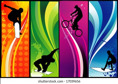 extreme sports vector