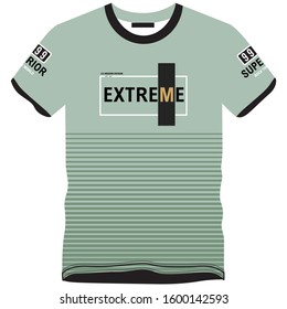 extreme t shirt screen print design 