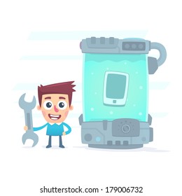 extreme testing of the new smartphone