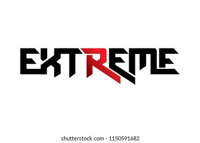 Extreme typography design vector, for t-shirt, poster and other uses