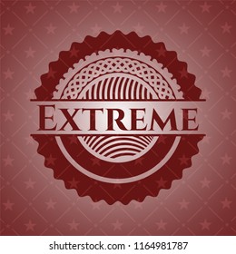 Extreme vintage red emblem