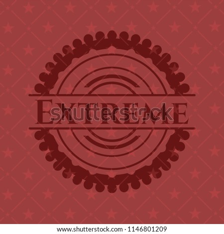 Extreme vintage red emblem