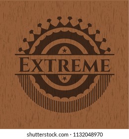 Extreme vintage wood emblem