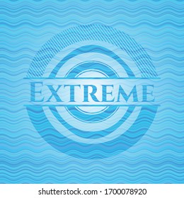 Extreme water badge. Vector Illustration. Detailed.