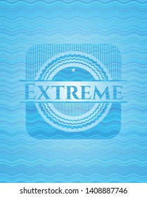 Extreme water concept badge. Vector Illustration. Detailed.