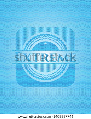 Extreme water concept badge. Vector Illustration. Detailed.