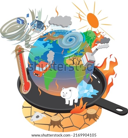 Extreme weather due to global warming