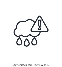 Wettersymbol. vector.Editable stroke.linear style sign for use web design,logo.Symbol illustration.