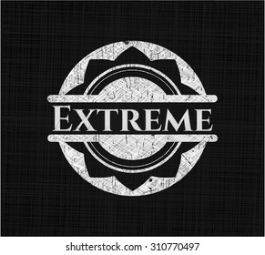 Extreme written on a blackboard
