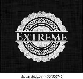 Extreme written on a blackboard