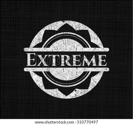 Extreme written on a blackboard