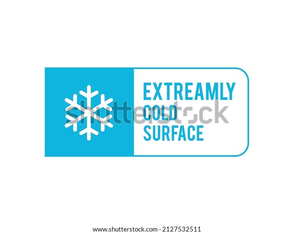 Extremely Cold Surface Icon Sign Vector Stock Vector (Royalty Free ...