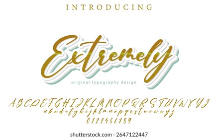 Extremely Font – Stylish Script Typeface with Bold Modern Brush Lettering
