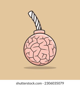 extremely nice bomb shaped brain in a gorgeous pink hue. Bombs. brain cute.
