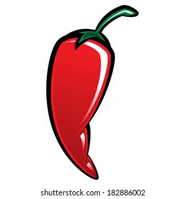 Extremely super hot red chilli paprika pepper