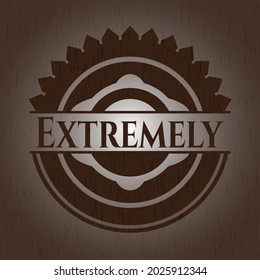 Extremely wood icon or emblem. Vector Illustration. 