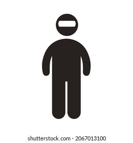 extremist character silhouette avatar figure