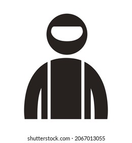 extremist figure silhouette style character