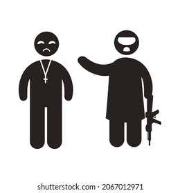 Extremist And Priest Silhouette Characters