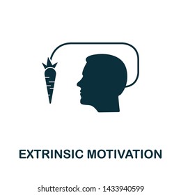 Extrinsic Motivation vector icon illustration. Creative sign from gamification icons collection. Filled flat Extrinsic Motivation icon for computer and mobile. Symbol, logo vector graphics.