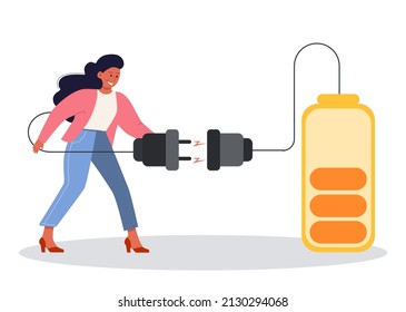 Extrovert individuality. Extraversion character enjoying communication with people. Active temperament, easy social connection and comfort. Flat vector illustration