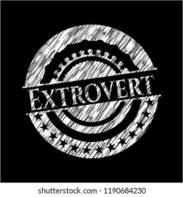 Extrovert on chalkboard