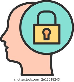 Extrovert Outline Filled Style Icon