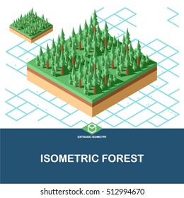 Extrude Isometric Forest Tile.