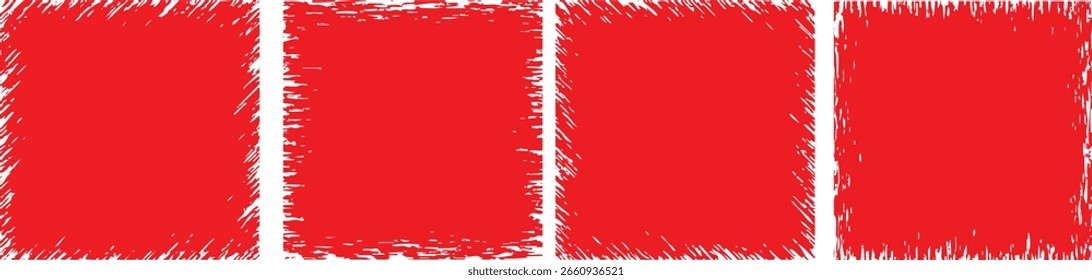 extured Red Square Backgrounds Featuring Bold Grunge Brush Strokes. Ideal For Adding A Unique, Artistic Touch To Creative Digital Projects, Posters, And Modern Designs.