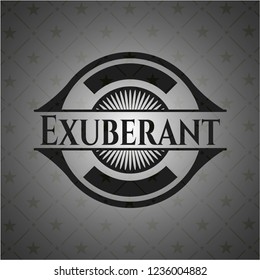 Exuberant retro style black emblem