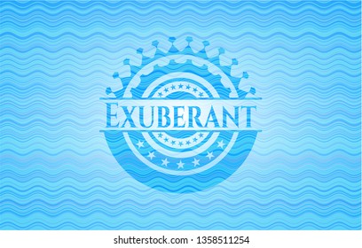 Exuberant water emblem.