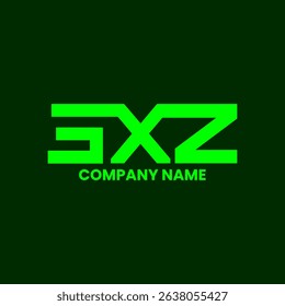 EXZ monogram vector logo design