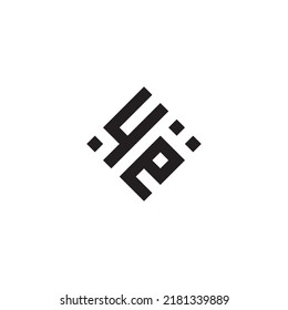 EY abstract geometric concept logo in high quality professional design that will be best for street style