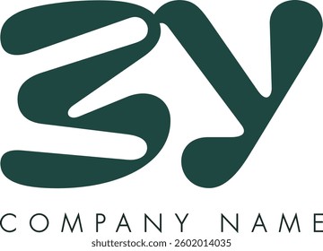 EY creative modern abstract letter logo vector design. Usable for your company or business and brand identity.