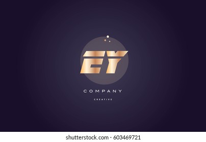 ey e y  gold yellow golden metal metallic bold luxury product modern creative gradient alphabet company logo design vector icon template