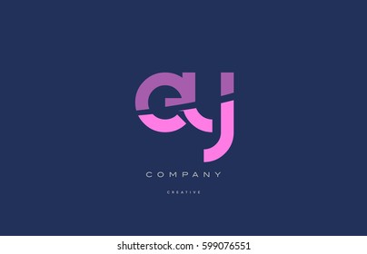 ey e y  pink blue pastel modern abstract alphabet company logo design vector icon template 