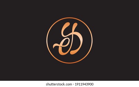 Ey, ESYB, Cursive Cursive Font, Initial Logo, Vector Design Templates. Suitable for Creative Industries, Decoration, Education, Shops and other related businesses