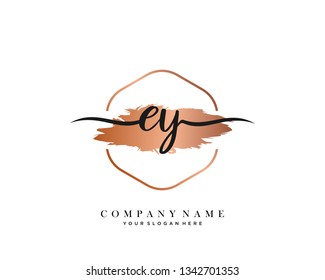 EY handwriting initial  logo vector