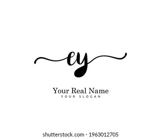 EY Initial beauty monogram logo vector