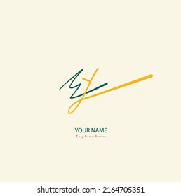 EY initial handwriting logo vector
