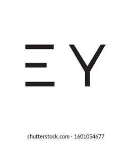 EY initial letter logo template vector icon design